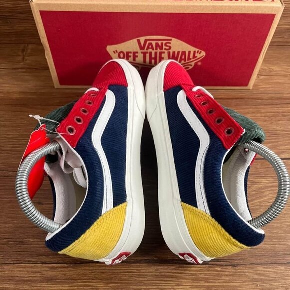NEW Vans Okd Skool Mixed Corduroy Colorblock Sneakers Women’s Size 7 - Picture 3 of 10
